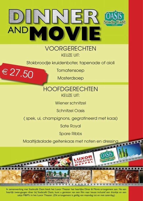 Valentijnsdag....Diner &amp; Movie met  Oasis?