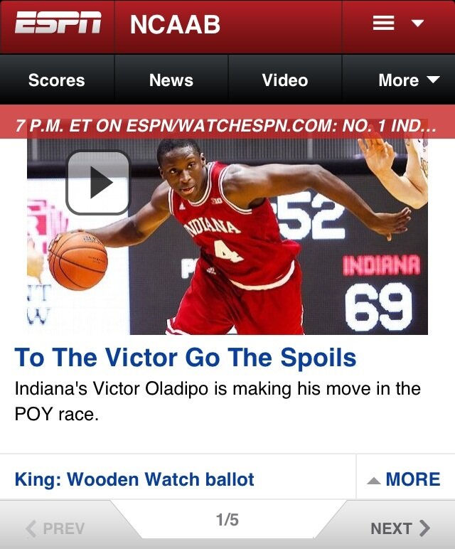 Espn deals wooden watch