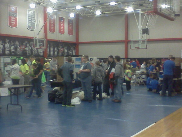 firstlegoleague's tweet image. The action at the pits at the KY #FLL Championship #seniorsolutions