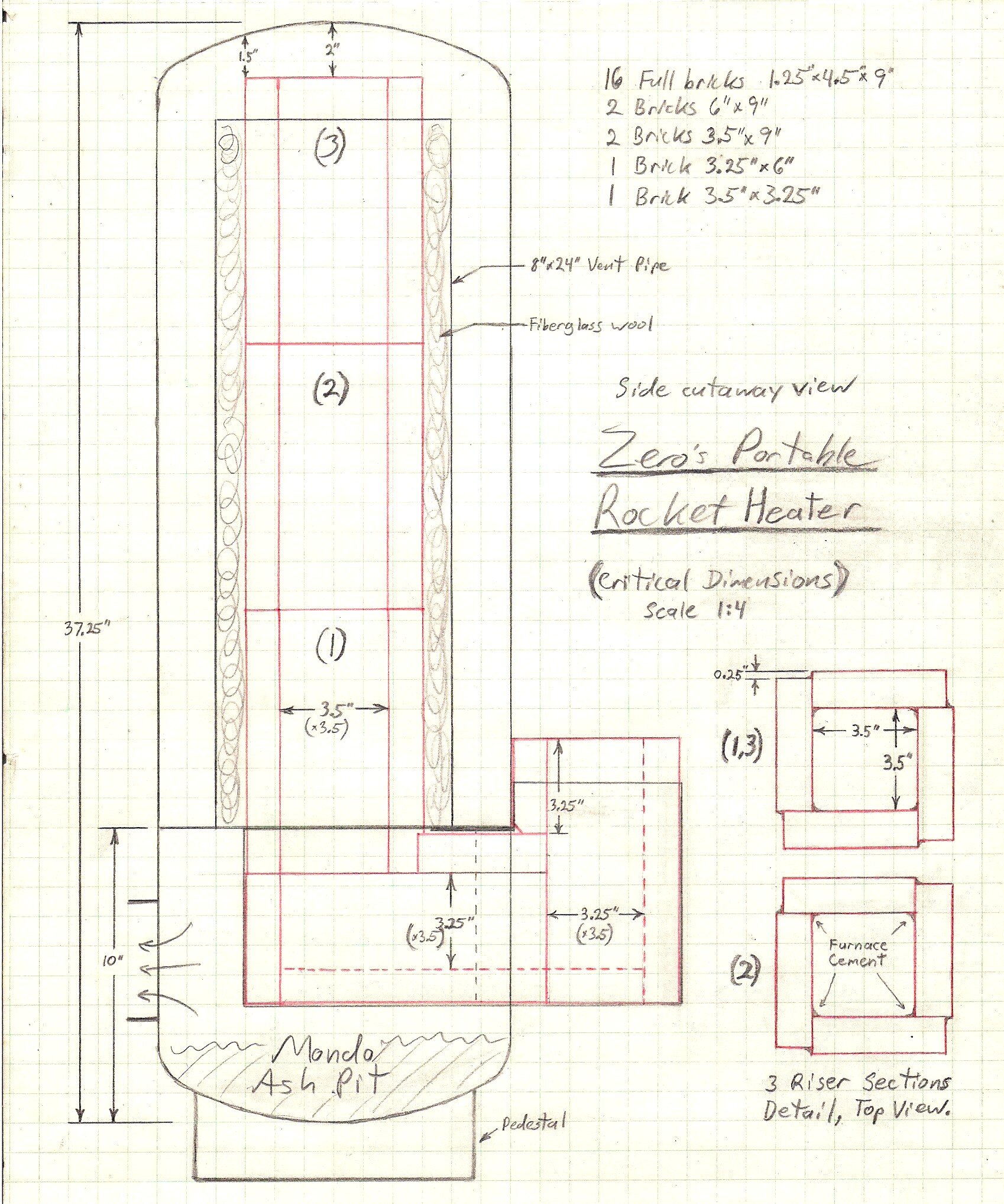 Rocket Stove Mass Heater Plans