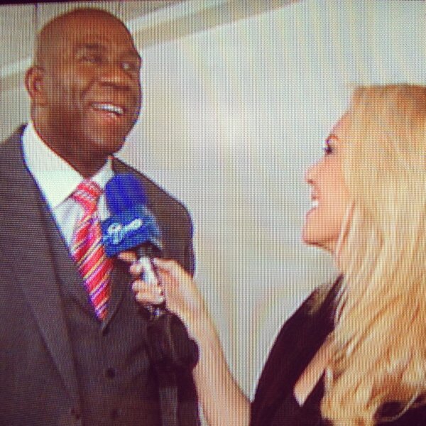 BrittMcHenry's tweet photo. Interviewed @MagicJohnson at @howardu today #lakers #dodgers http://t.co/ZqD4JSXy