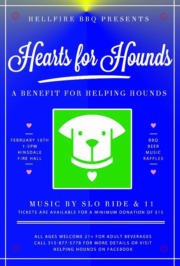 this sunday, please support Helping Hounds Dog Rescue: