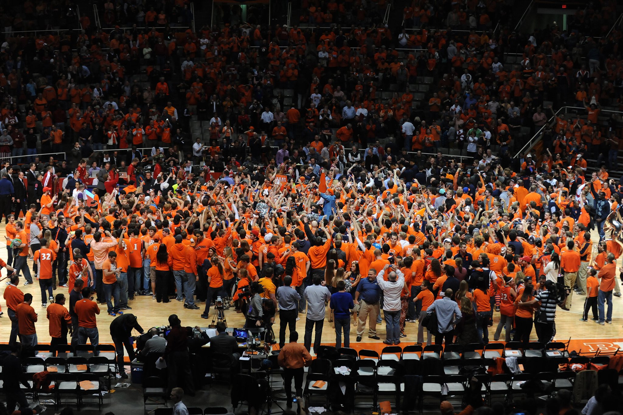 Illini Basketball on Twitter "Court got stormed tonight. Assembly