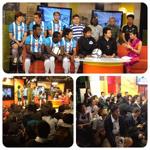 gio1881's tweet photo. รร.ตากพิทยาคม เยี่่ยมชมการจัดรายการลุงแจ่ม ช่องคมชัดลึก TV http://t.co/qUNKlgpv