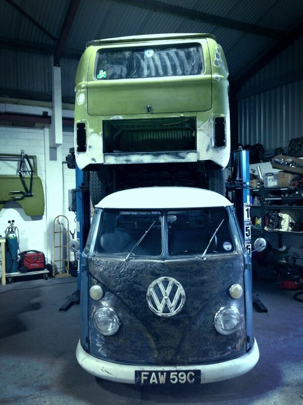 Things are a little tight at <a href="/vwbusmeister/">vwbusmeister</a> at the mo:) too many vehicles!