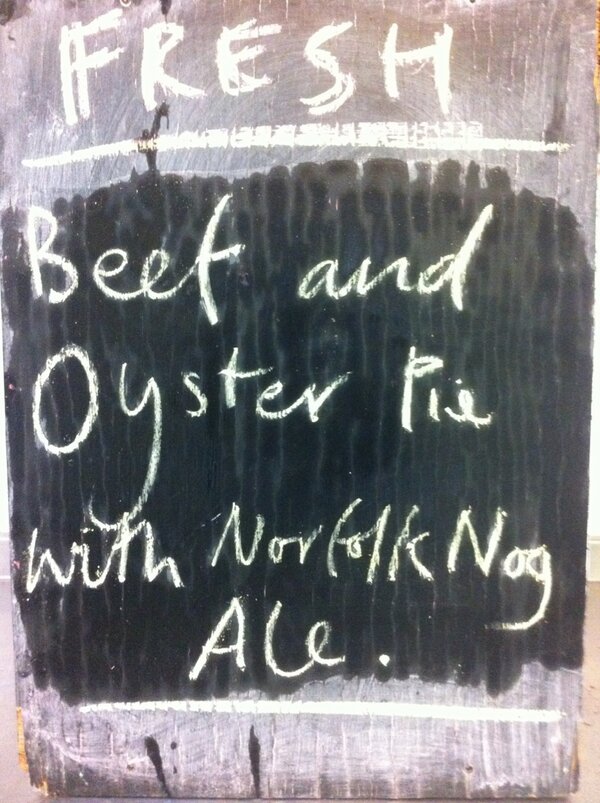 We have just made a batch of Beef and Oyster pie with Norfolk ale, come and get it!