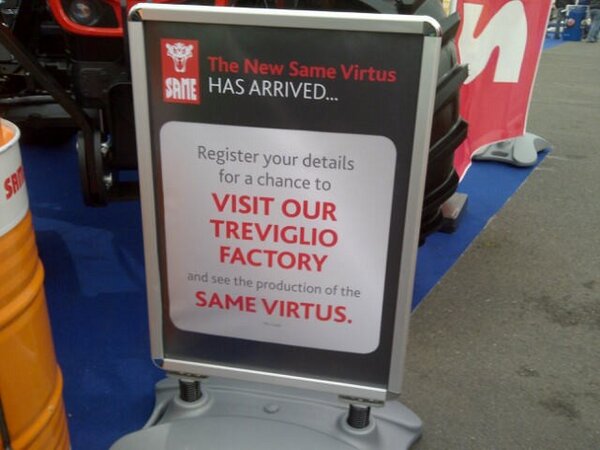 Come and see the Same Virtus, register and be in with the chance of visiting our factory in Italy! #ftmta #deutzfahr