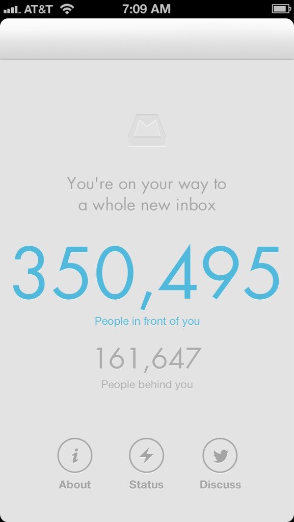 JoshMThompson's tweet image. @mailbox might be doing it for server reasons but b/c I have a countdown, it makes me want it more #createdemand