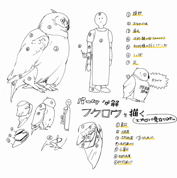 ながべ U Tvitteri フクロウの描き方 自己流 Http T Co L369tsvr