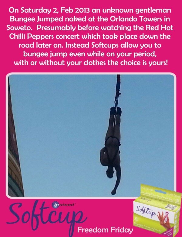 softcupsa's tweet photo. @Elle_Malo if we take you to #ChafPozi will you bungee Jump? http://t.co/3gIul6aZ