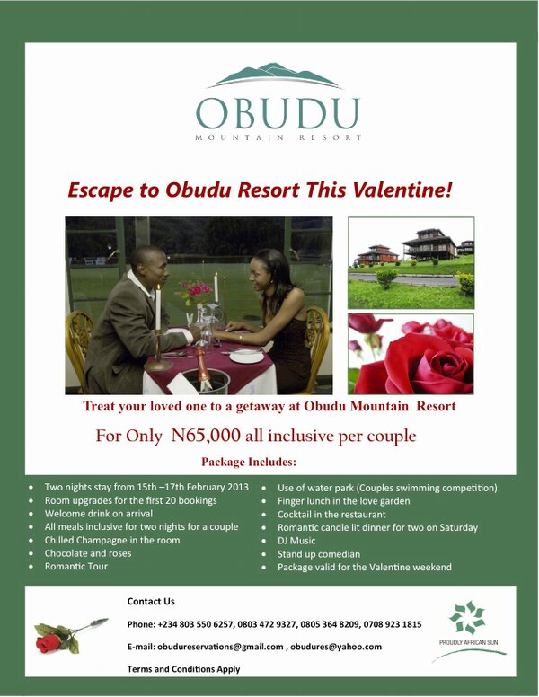 Escape to Obudu Mountain Resort this Valentine 2013