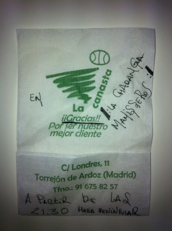 Nos vemos esta noche a partir de las 21:30 en el bar la canasta!!