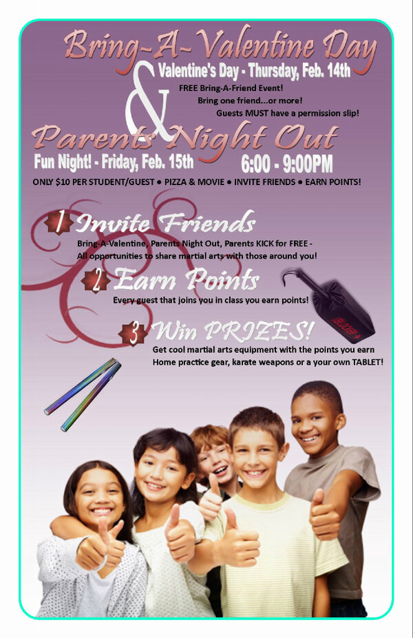 NexusMAOnline's tweet photo. One week BRING-A-FRIEND and FUN NIGHT!! Permission slips at the school! Earn referral points, win prizes! #theNEXlvl http://t.co/CSW0Ai8m