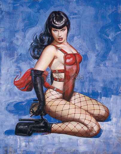 Sexy art by Olivia De Berardinis! #BettiePage http://t.co/DzCsHQwW