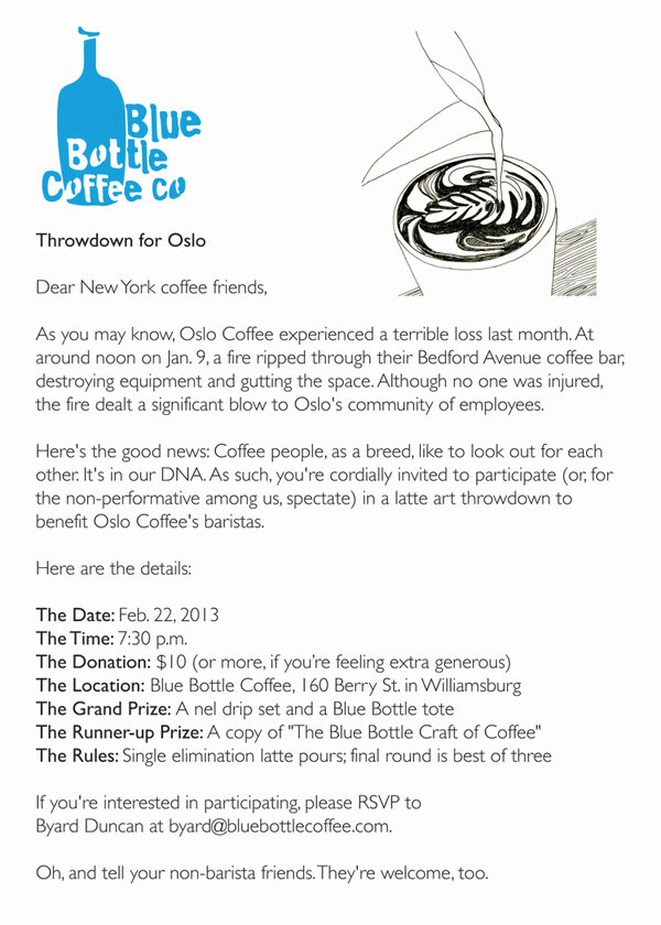 bluebottleroast's tweet photo. @stumptowncoffee, @sprudge, @gimmecoffee, @cafegrumpy, @IntelliNYC, @counter_culture, @JoecoffeeNYC http://t.co/CyEo0oqC