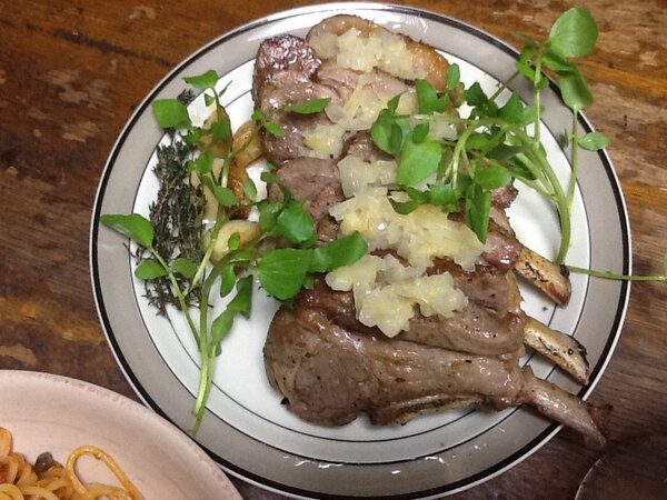 大刀 ザ ヒュージザンバー No Twitter 下痢気味の腹が治る幸せの連続だよォーーー 子羊背肉のリンゴソースかけ Http T Co Eamtbwfv