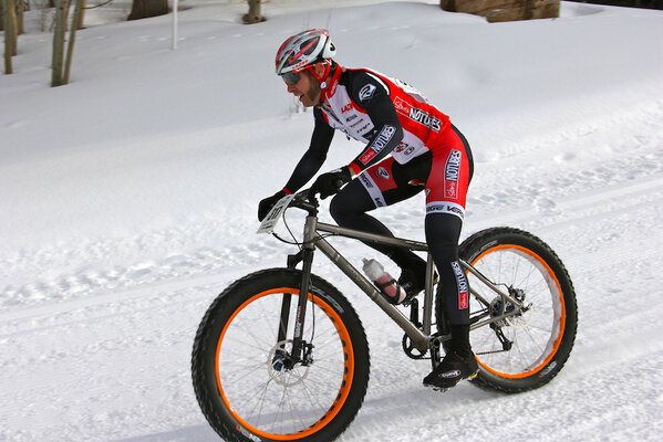 Congrats to <a href="/IamJakeWells/">Jake Wells</a> on 1st place at the <a href="/MountainGames/">Mountain Games Vail</a> XC snow bike race! Rocking the Ti <a href="/Twenty2Cycles/">Twenty2 Cycles</a> Bully!!