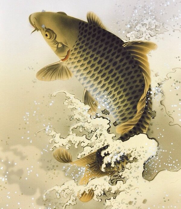Taka Hiro ゆるく筋トレ 今の待ち受け 鯉の滝登り そして鯉は龍になるのです Http T Co Ecfw393x