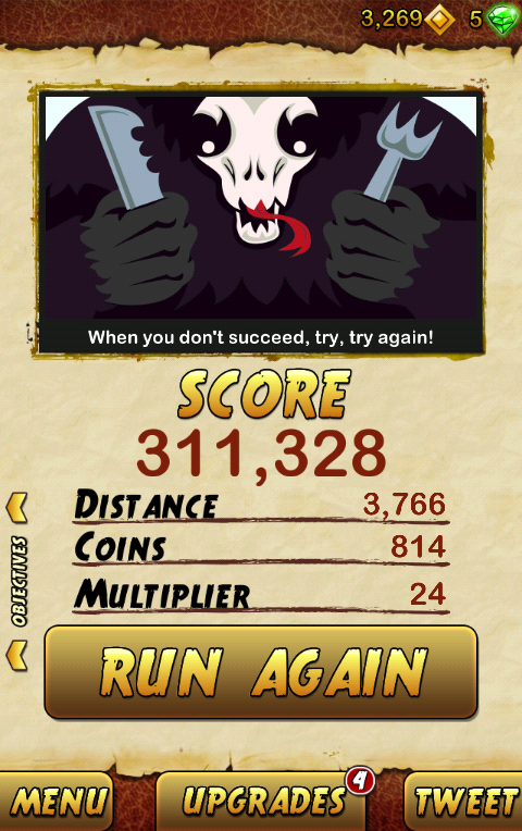 markdiaday's tweet image. I got 311328 points while escaping from a Giant Demon Monkey. Beat that! bit.ly/TempleRun2Andr…