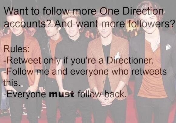 LiamsFlock's tweet photo. RT DIRECTIONERS!!

DIRECTIONERS FOLLOWSPREE!!

RT RT RT RT 

DIRECTIONERS FOLLOW PARTY!!

RT FOR A FOLLOW http://t.co/1WOGW4Hq