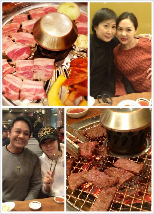 VictoriaEusebio's tweet photo. Lunar Chinese New Year Eve Dinner with the Family  in SEOUL <3 http://t.co/S3p1lr2P