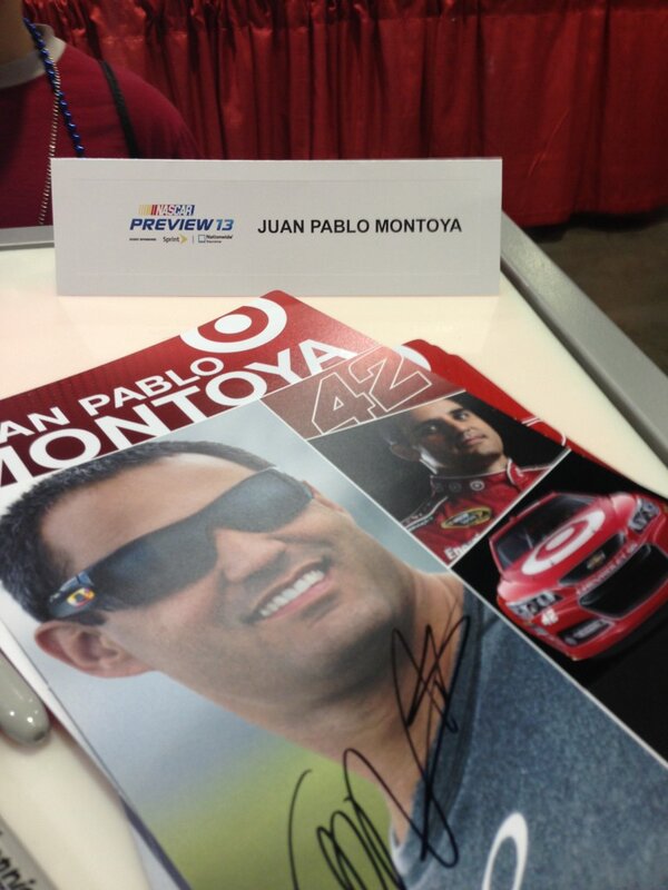 jpmontoya's tweet photo. Getting it done. It's cool to see so many fans #NASCARPreview http://t.co/SEUEvKia