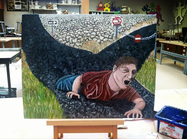colemlau's tweet image. Finally done with my painting :) #HomelessProject