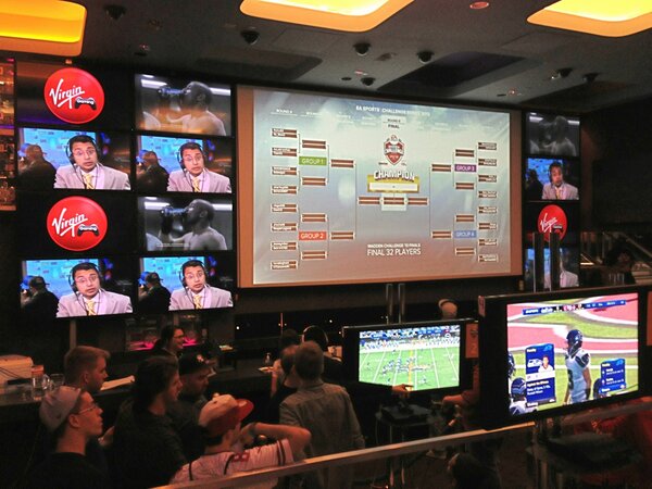 EAMaddenNFL's tweet photo. UP NEXT: #madden13 finals! #virgingaming #ChallengeSeries http://t.co/PNAU5fGJ