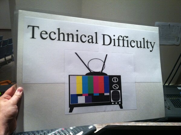 wesleybackhouse's tweet photo. Oh what I could get away with if I had a sign like this.. #techissuesareawesome #noexcuses #oops http://t.co/MnWbVFRW