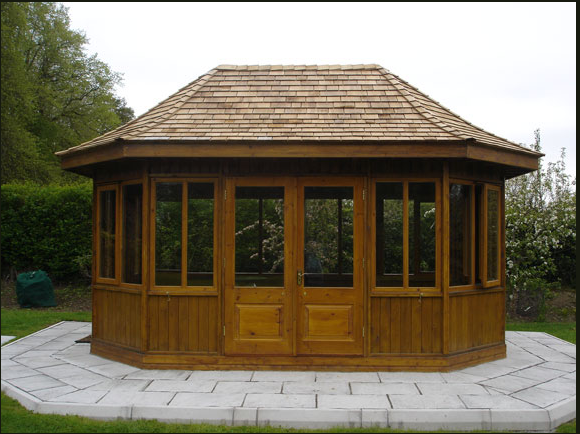 Summer house Gazebo Style - all year round. Doesn't matter if it snows in July / August #Garden #Gazebo #Summerhouse
