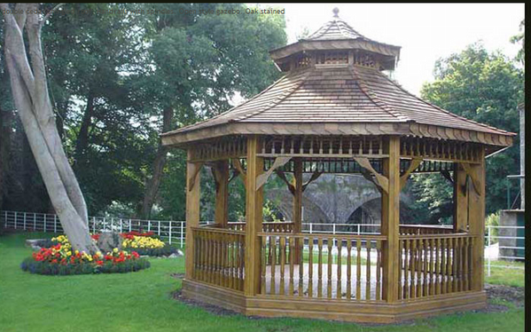 At the @KClub call over &amp; see our gazebo there - it's a beauty! #Garden #Gazebo #Summerhouse