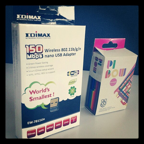 SherifNagy's tweet image. Thx to @Saadawy I got my #PiBow and WIFI USB for my @Raspberry_Pi  :)