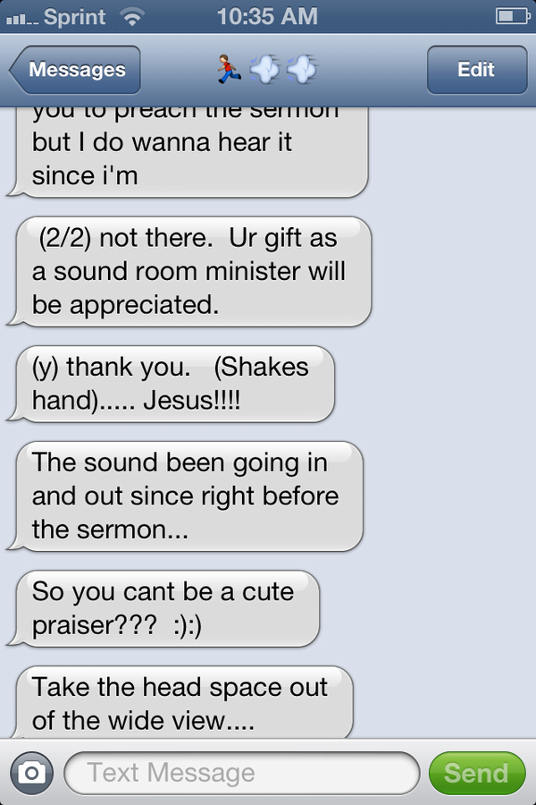 iAmFaith85's tweet image. How you miss church then text me about how to do stuff.... #ManBye