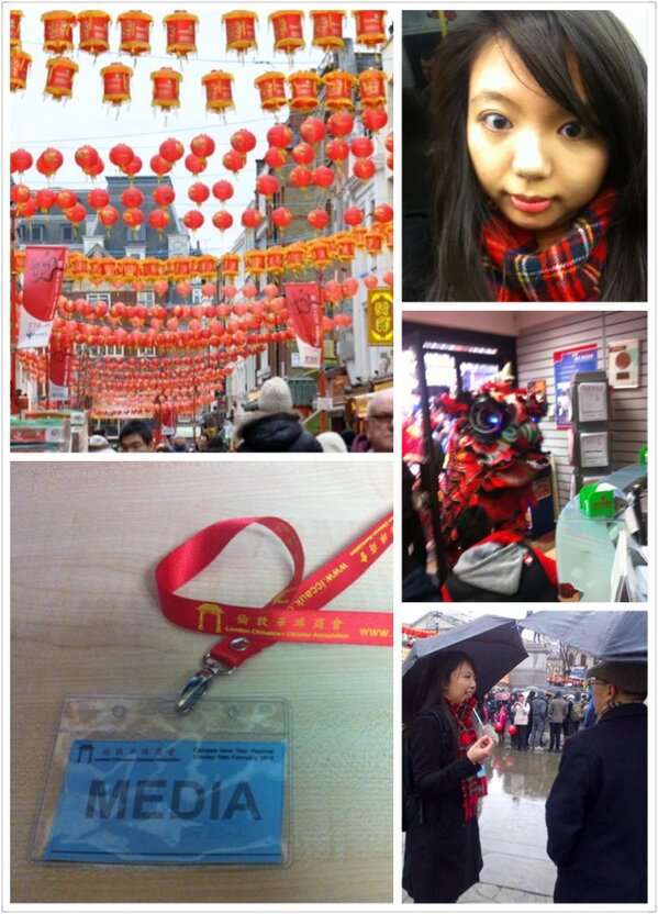 #London Chinese New Year Celebration n my media pass today ;P