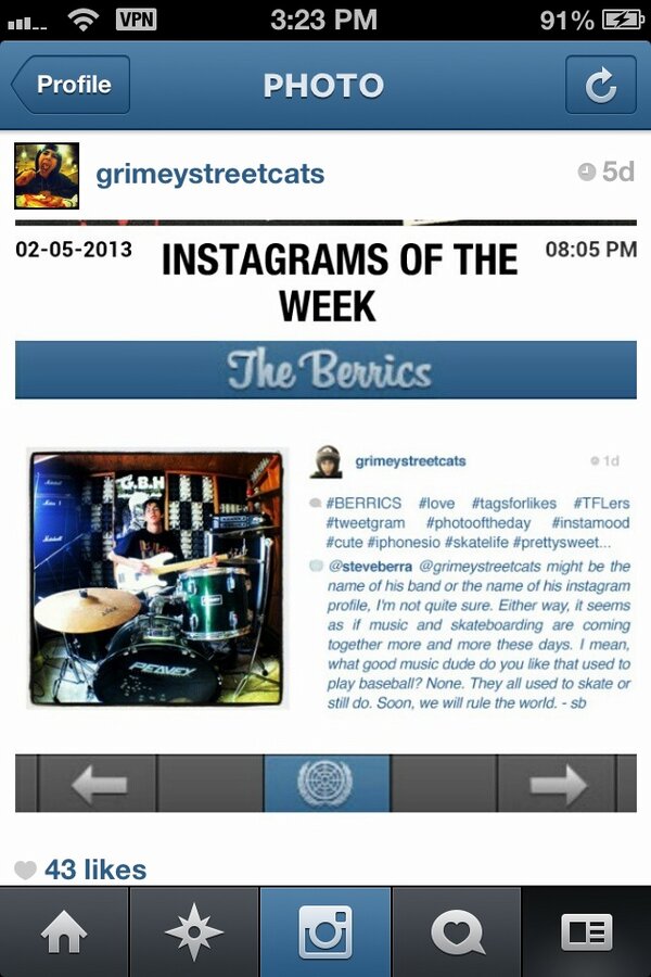 SkatePorn's tweet photo. The homie got instagram of the week http://t.co/RdojXb8E