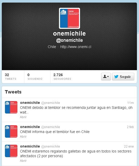 AccidentesChile's tweet photo. “@QuartaCompagnia: Atencion!! existe una cuenta duplicada de Onemi... http://t.co/d6bkr36y”