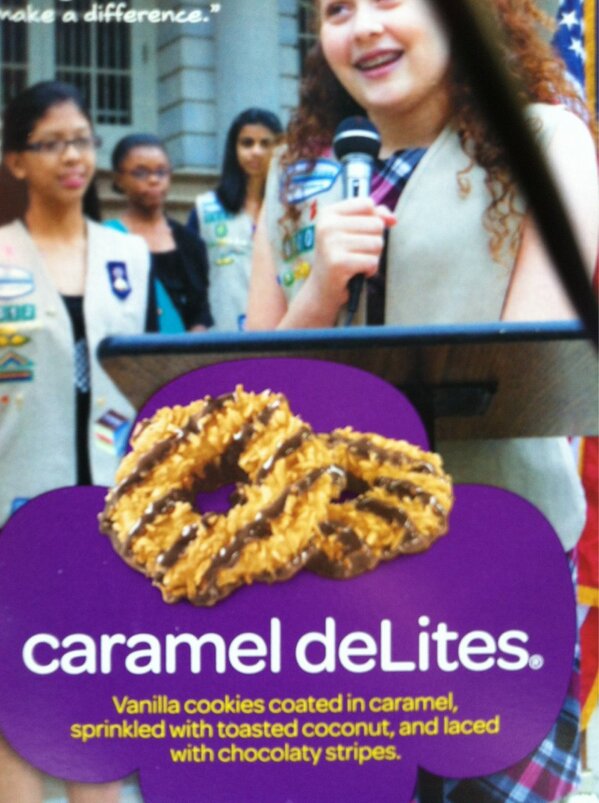 CaseyBell4's tweet image. Best part of work today! #girlscoutcookies #carameldelites
