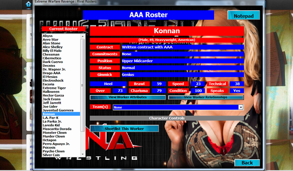 DrellahDrel's tweet image. Trying to sign @Konnan5150 to my TNA roster on my quest to beat WWE #ExtremeWarfareRevenge #OnlyInVideoGames