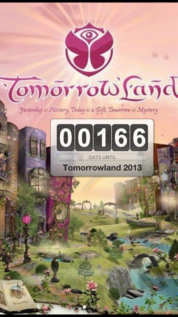 Tomorrowland365's tweet photo. Yesterday is History, Today is a Gift, Tomorrow is Mystery.. 166 day #Tomorrowland #tomorrowland2013 @Tomorrowland http://t.co/sVZNMqbN
