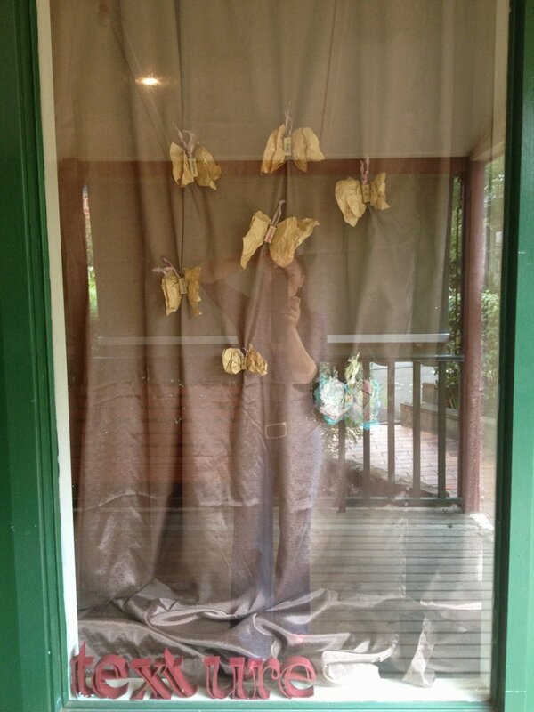 texturetide's tweet image. &apos;Sometimes one is a moment waiting to be Once...&apos; February window at texture. #funwithpaper