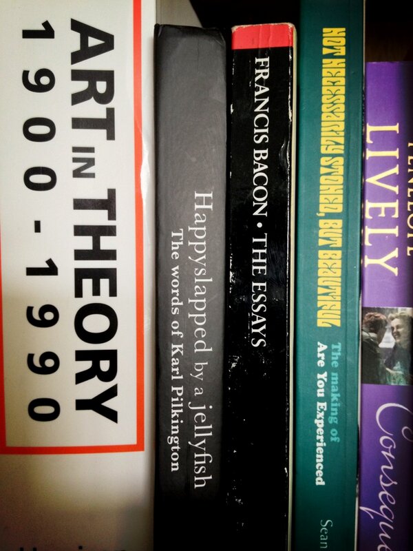 adamdunt81's tweet photo. @rickygervais just noticed this...2 great thinkers side by side in our bookcase. http://t.co/GGGDLhRg