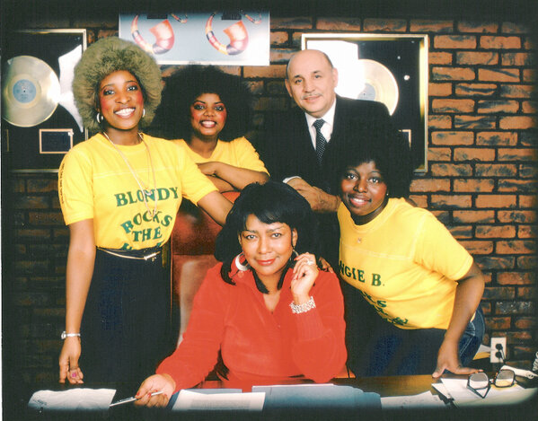 Original_Blondy's tweet photo. Recieving Our First Gold Record , In 1979 For FUNK YOU UP! http://t.co/ywsWPfHI