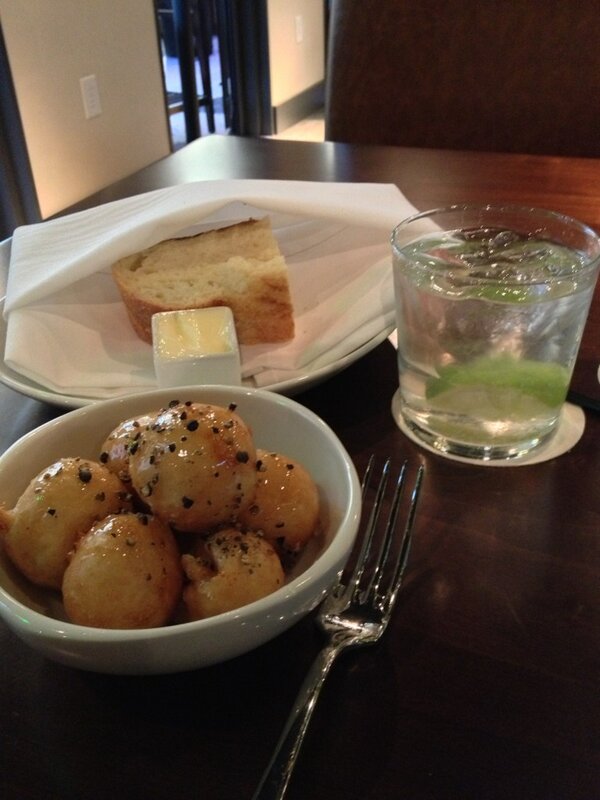 HLDarden's tweet photo. Fried goat cheese @eccoairport, just as 
delicious as in midtown. Best preflight snack ever. http://t.co/5aILTzsv0V