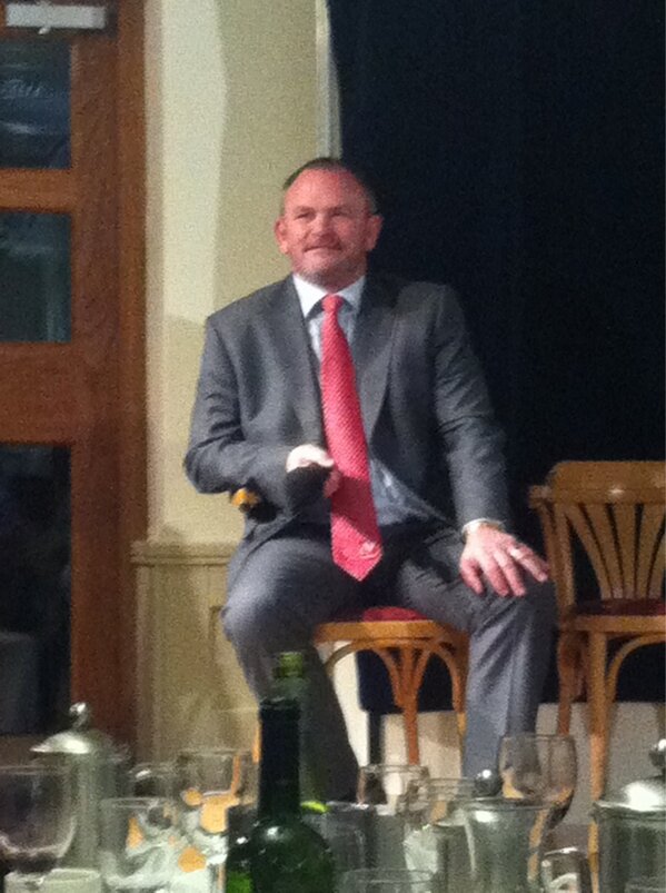 TREVINO_BUCK's tweet image. The main man himself Mark Anscombe on the stage doing question &amp;amp; answers!! 
#whatacoach #greatknowledge