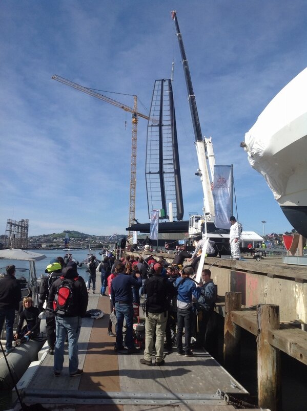 Hold up in racing to fix the black boat. No races have started yet, relaxing in the California sunshine! #rbyac