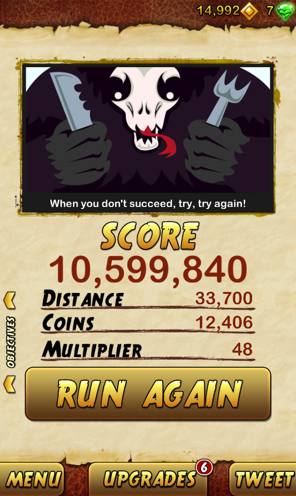 kevalbutala's tweet photo. I got 10599840 points while escaping from a Giant Demon Monkey. Beat that! http://t.co/hPjAYc5rQv http://t.co/GsftacqoqS