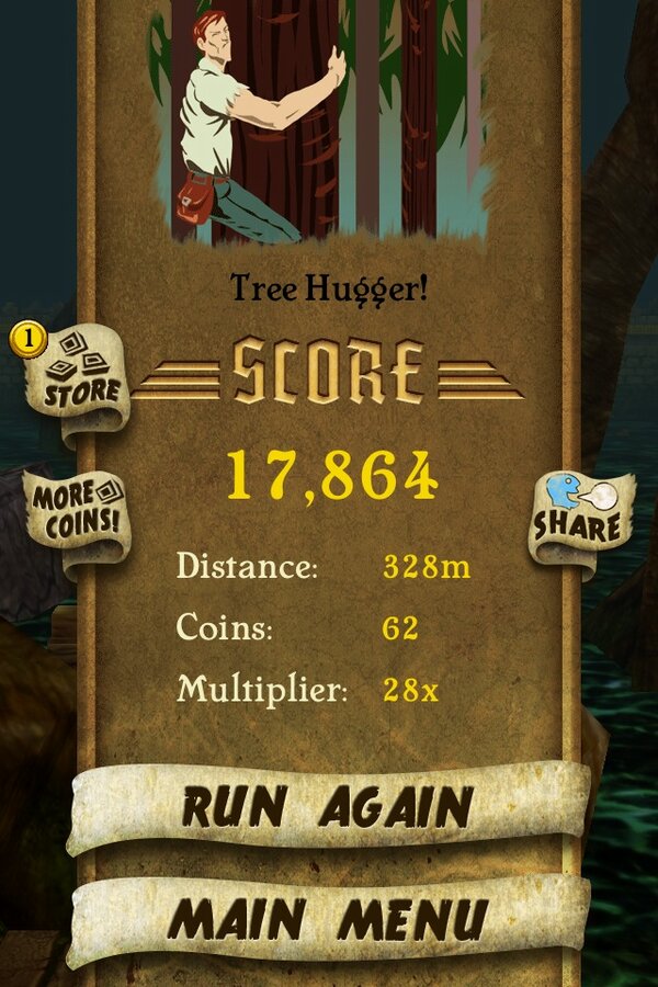 HelenaLMatheson's tweet photo. I got 17,864 points while escaping from demon monkeys. Beat that! http://t.co/LCwdqbLRGV #TempleRun http://t.co/drqC4tVnsT