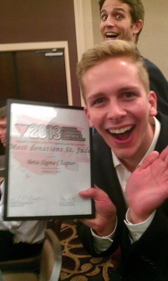 We had a great time at RLC this weekend. Our chapter won an award for its outstanding philanthropy  <a href="/TKE_Fraternity/">Tau Kappa Epsilon</a>