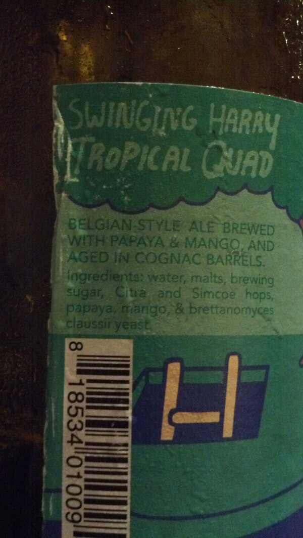 Multi tweet beer...one of the best things I've ever tasted...mikkeller/cigar city swinging harry...