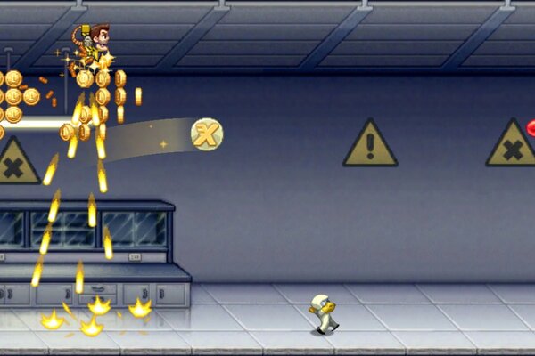 I just flew 734m in a totally crazy game of Jetpack Joyride on iPhone. Beat that! bit.ly/rKuWqK